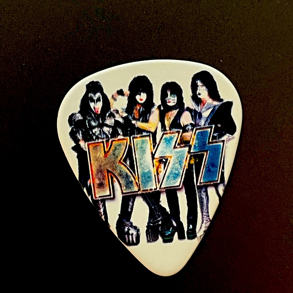 KISS End of the Road 2019 Tour Paul Stanley Signature Guitar Pick White